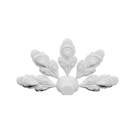 Декоративный элемент в виде перьев