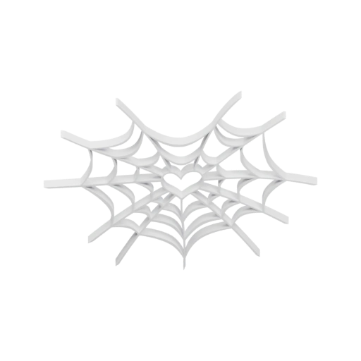 Паутинка в форме сердца