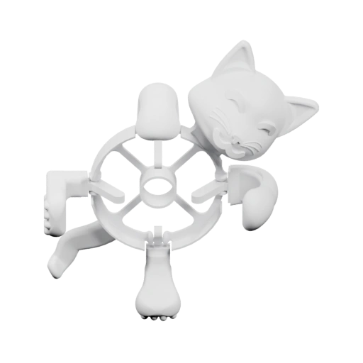 Кошачий держатель для чашек