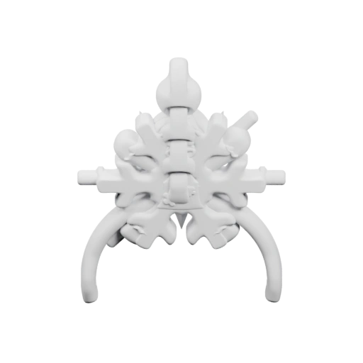 Снежинка в форме звезды