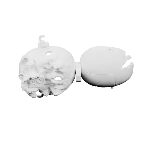 Голова с черепом