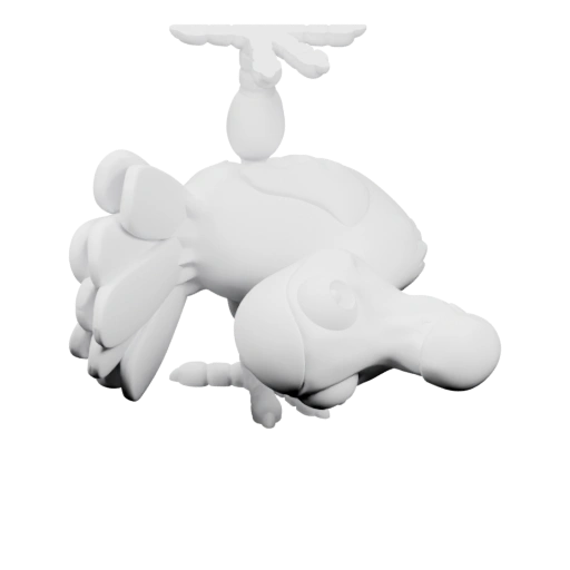 Птица с раздвоенными крыльями