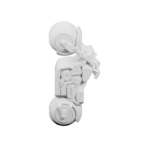 Мотоцикл с поднятым передним колесом