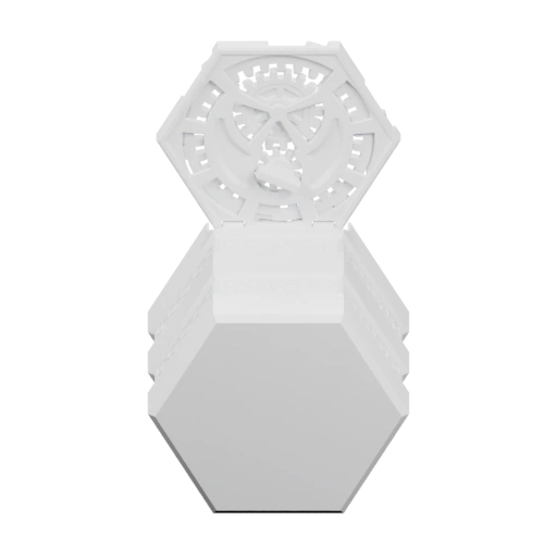 Шестигранная подставка с зубчатым верхом
