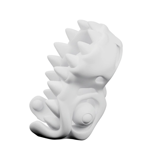 Голова скелетного дракона