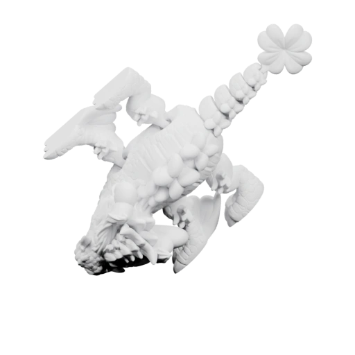 Дракон с листьями