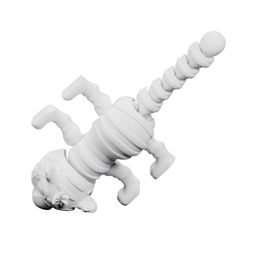 Скорпион из кубиков