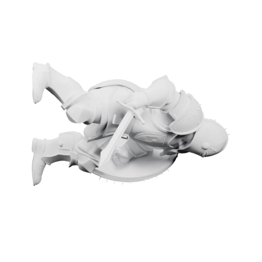 Воин с щитом и мечом