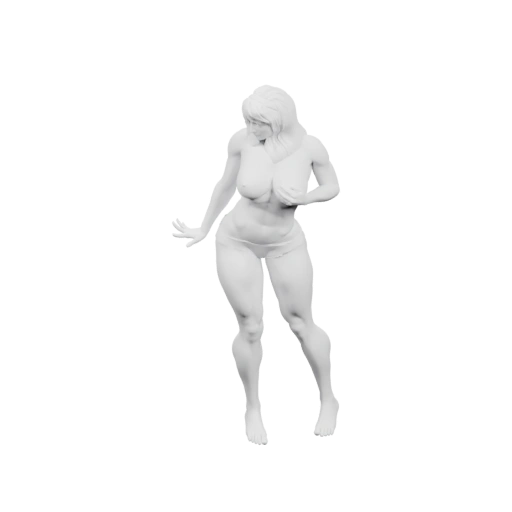 Фигура женщины в движении