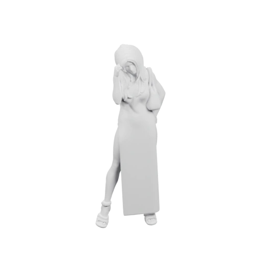 Фигурка девушки в платье