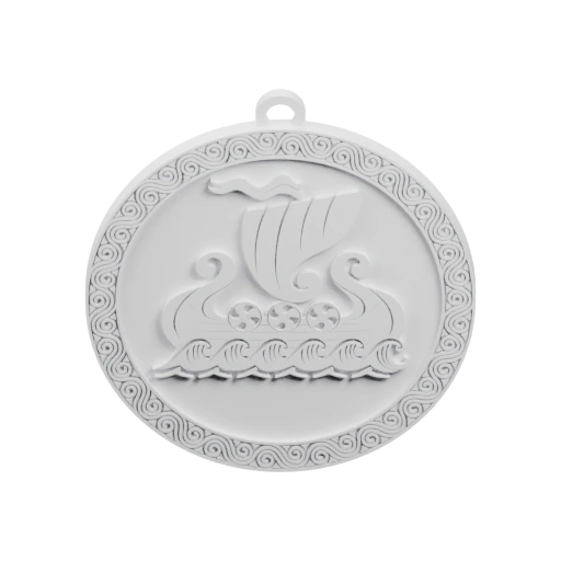 Значок викингской лодки