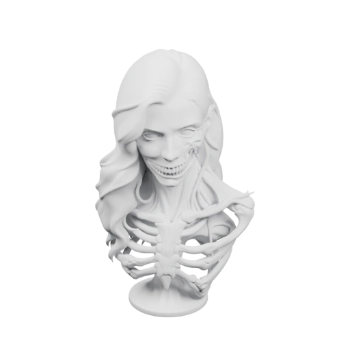 Скелетная фигурка женщины