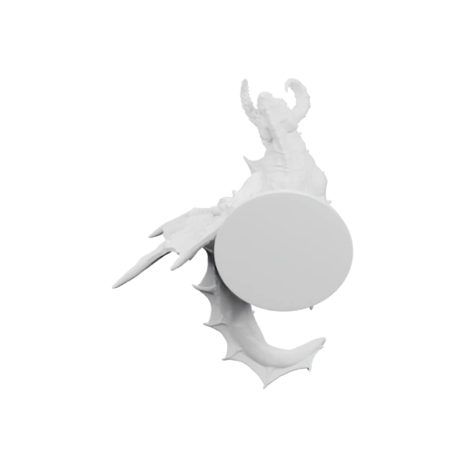 Дракон с поднятыми крыльями