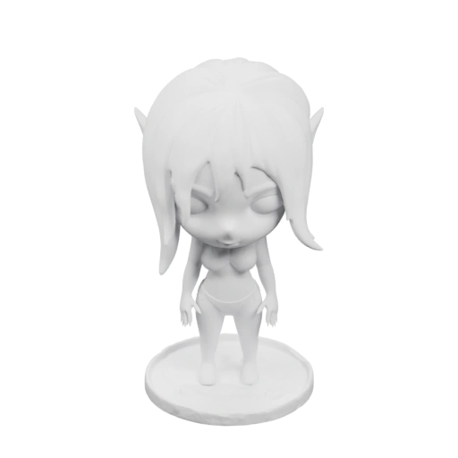 Фигурка девушки с длинными волосами