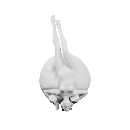 Фигурка девушки с оружием