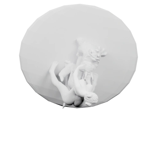 Фигурка девушки с драконом