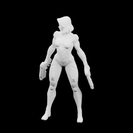 Фигурка воина с оружием