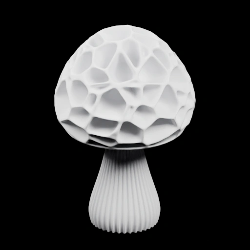 Гриб с ребристым стеблем