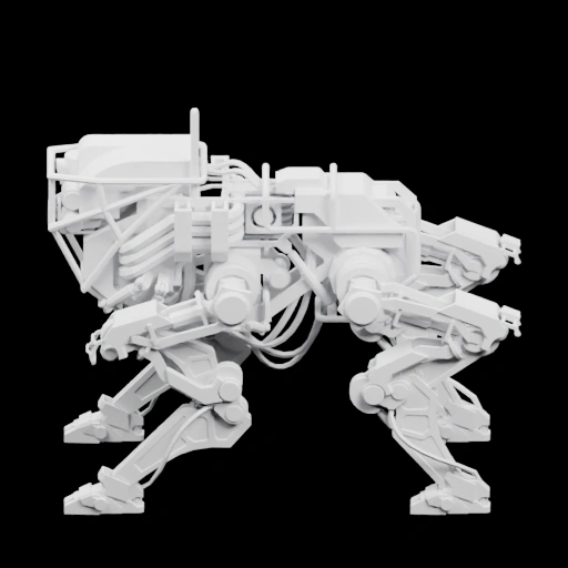 Механический четырехногий робот