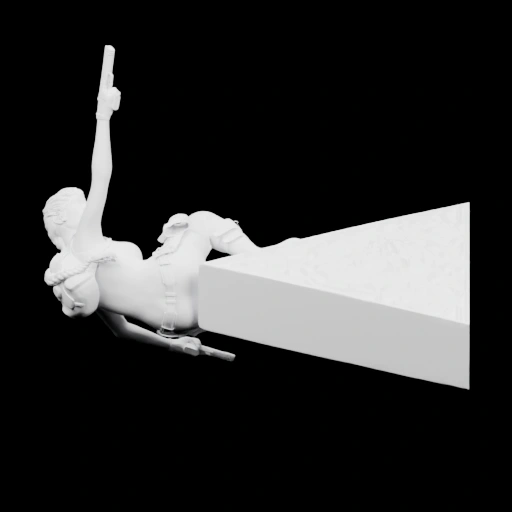 Фигурка с поднятым мечом