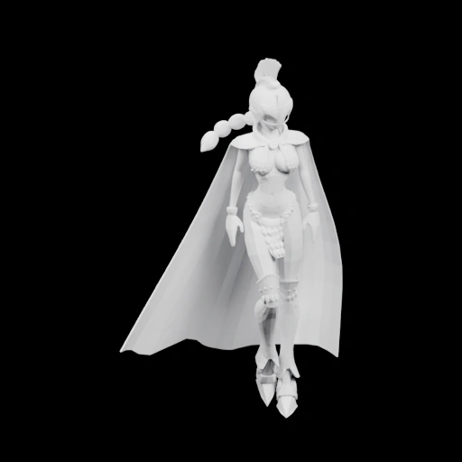 Фигурка воина с плащом