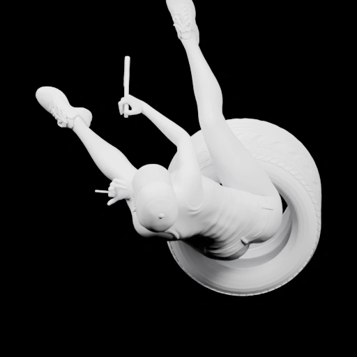 Фигурка в движении