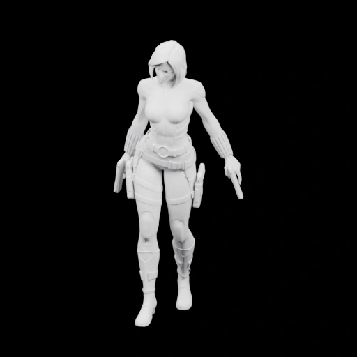 Фигурка воина с оружием