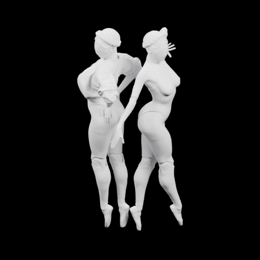 Фигурка в движении