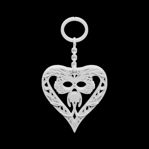 Подвеска в виде сердца с