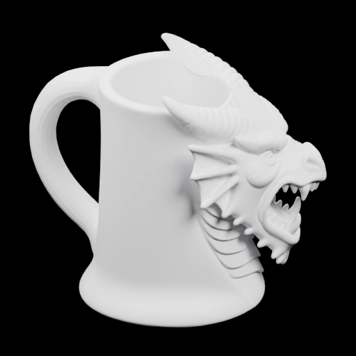 Кружка с головой дракона