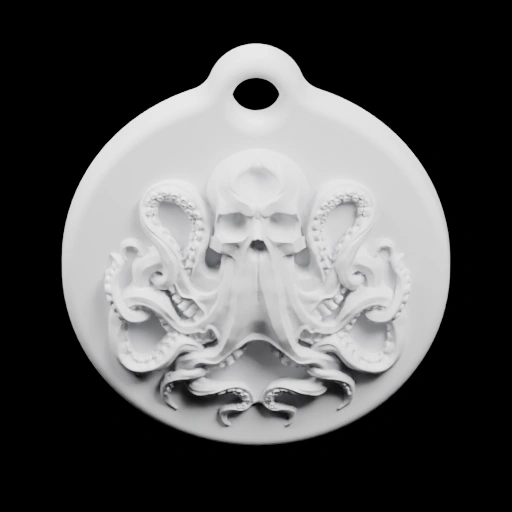 Подвеска с изображением кракена