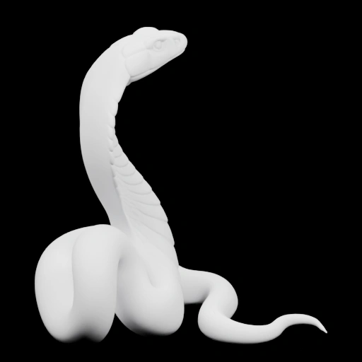 Змея в изогнутой позе