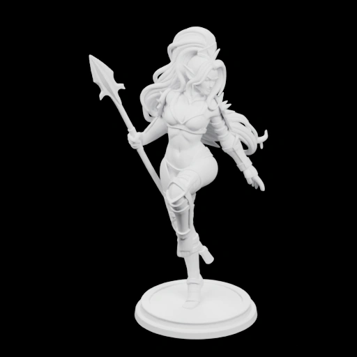 Фигурка воина с копьём