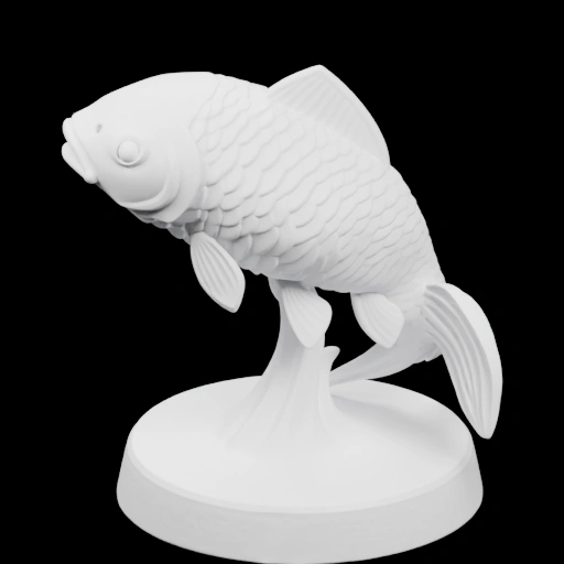 Фигурка рыбы на подставке