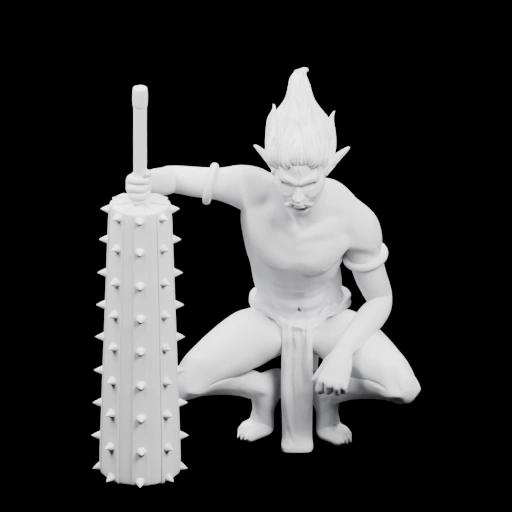 Фигурка воина с оружием