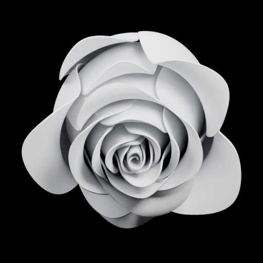 Роза в стиле минимализма