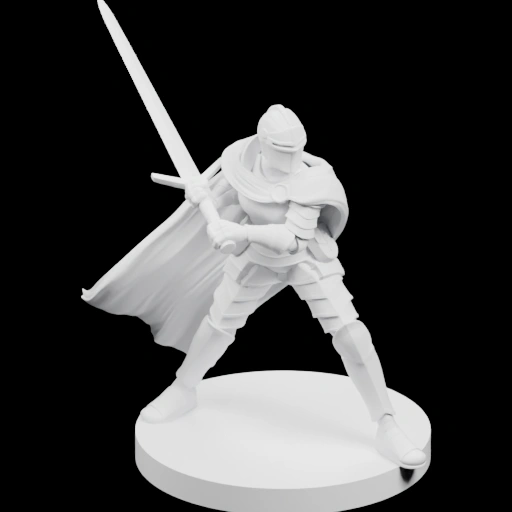 Фигурка рыцаря с мечом