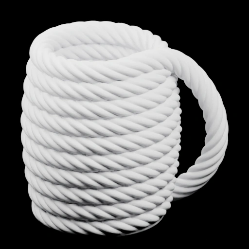 Кружка из веревки