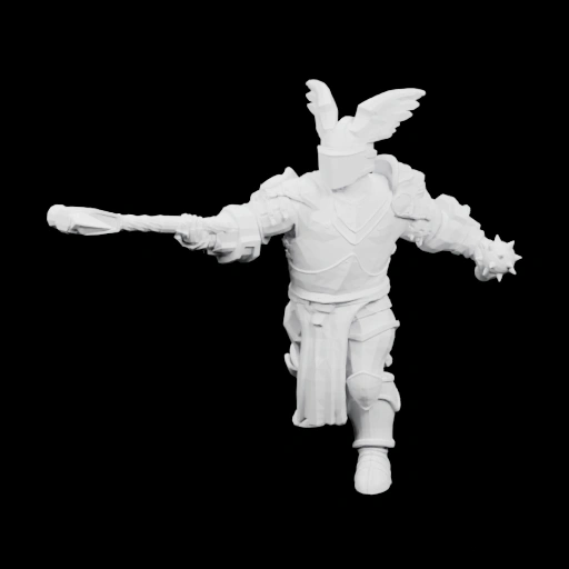Фигурка воина с крыльями