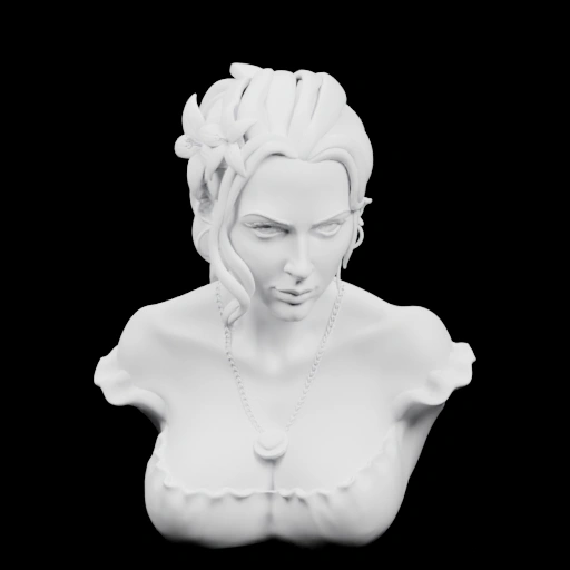 Бюст с венком