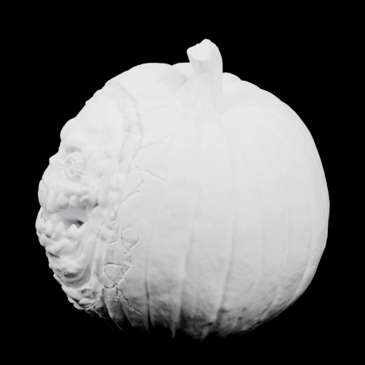 Тыква с выражением лица