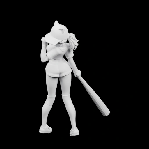 Фигурка бейсболистки