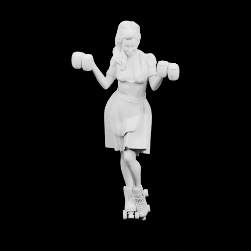 Фигурка боксера на роликах