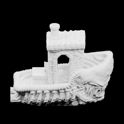 Корабль с башней