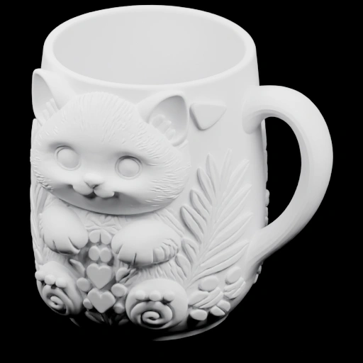 Чашка с изображением кота
