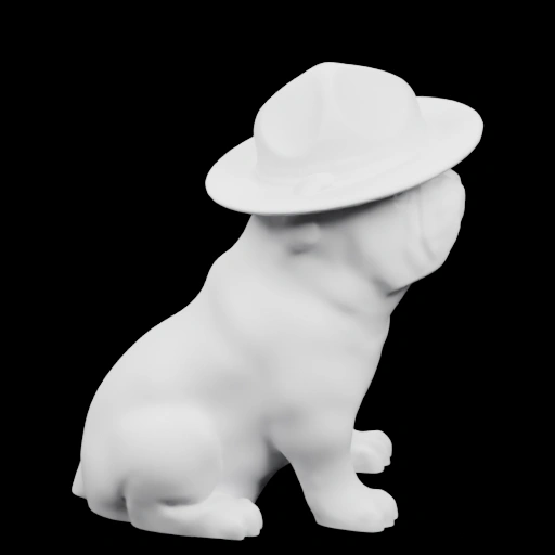 Сидячая фигурка собаки