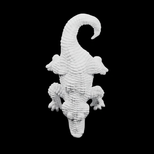 Геккон в стиле мультфильма