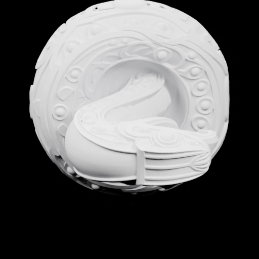 Фигурка змеи в круге