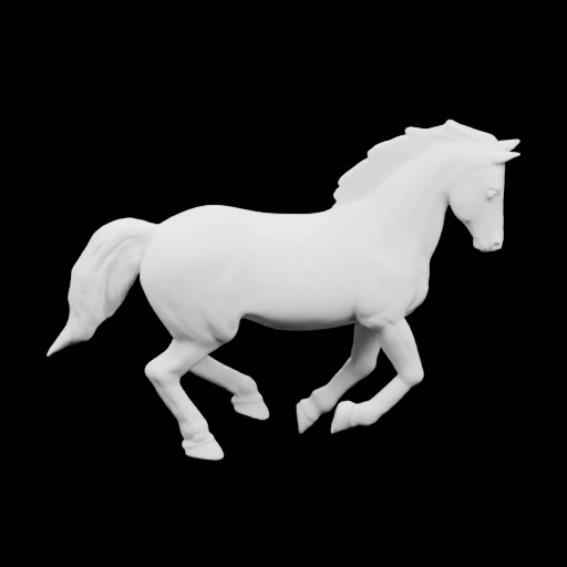 Фигурка скачущей лошади