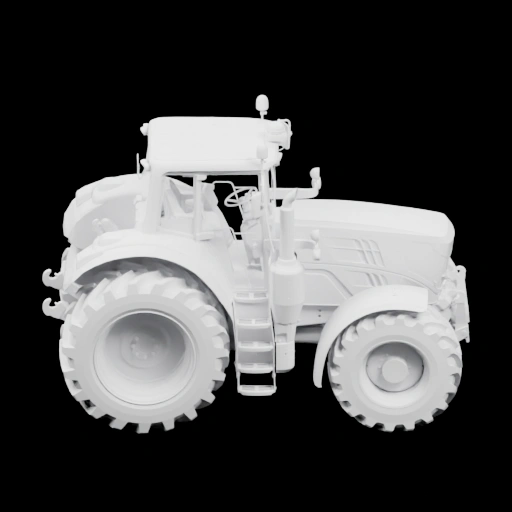 Трактор с крупными колесами